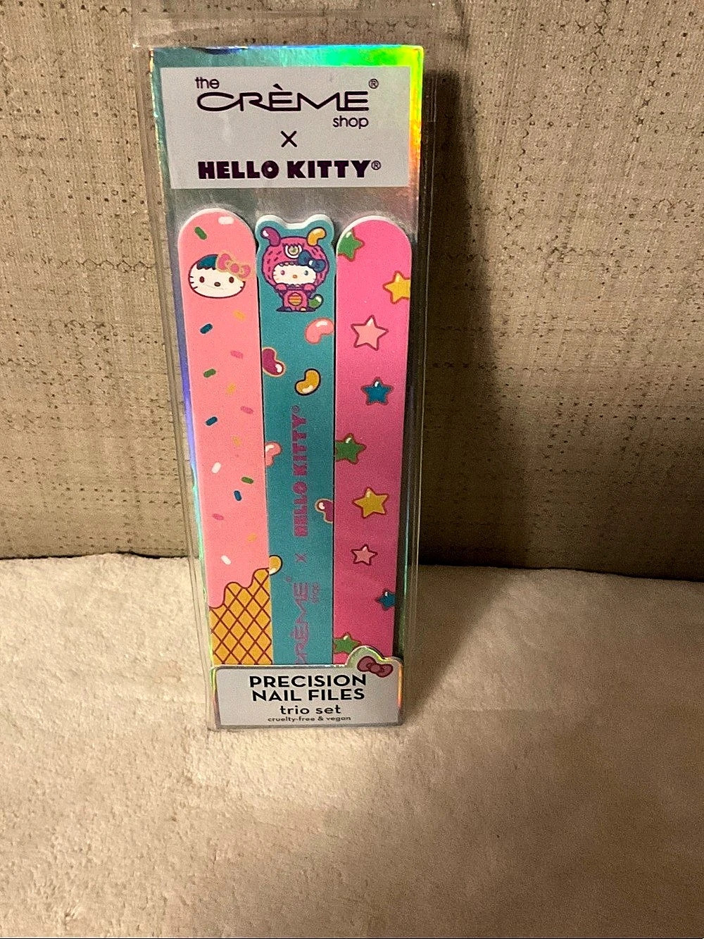 The Crème Shop Hello Kitty Precision Nail Files Trio Set Pink & Blue NWT